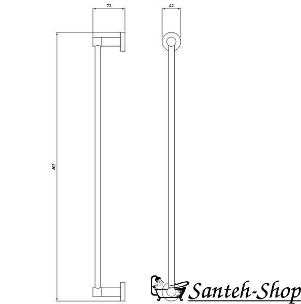 Полотенцедержатель Omnires Modern Project MP60216BSB brushed brass MP60216BSB фото