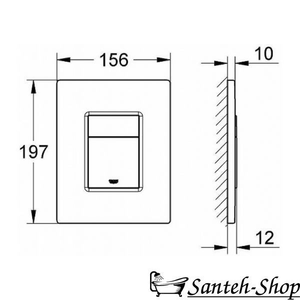 Buton de scurgere GROHE Even 38966KFO Black 38966KFO foto