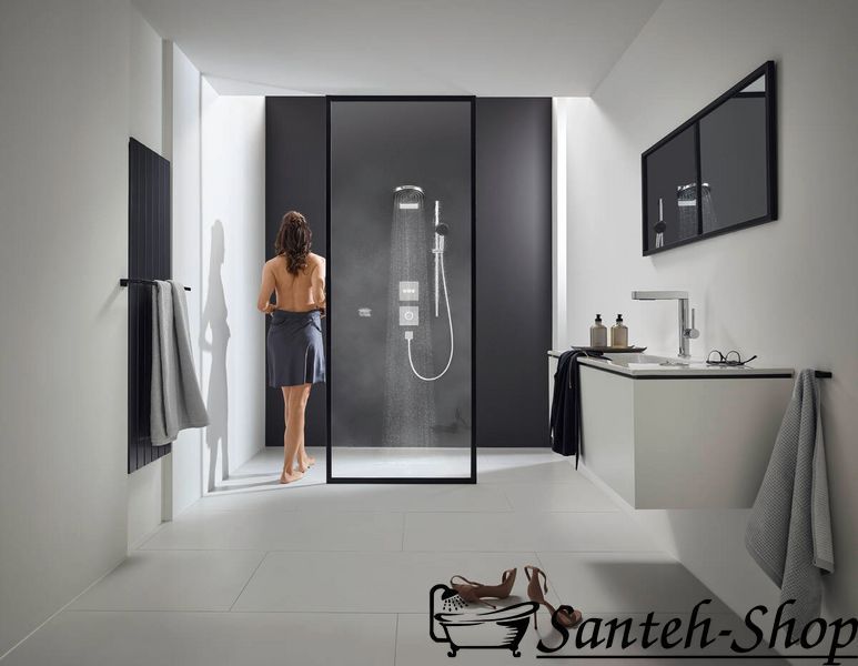 Hansgrohe Finoris 76063670 baterie lavoar cu garnitură, negru 76063670 foto