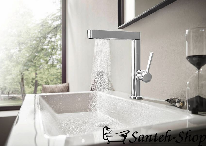 Hansgrohe Finoris 76063670 baterie lavoar cu garnitură, negru 76063670 foto