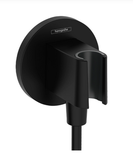 Conexiune pentru furtun Hansgrohe FixFit Porter S cu suport, negru mat 26888670 foto