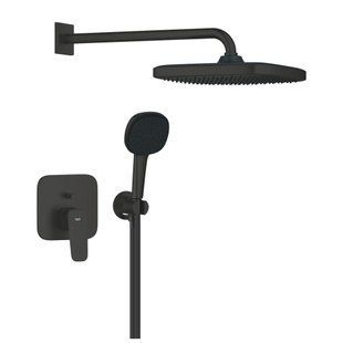 Душевая система GROHE Cubeo 1053362430 скрытого монтажа с Tempesta 250, без встраиваемой части Smart Box, черный матовый 1053362430 фото