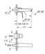 Baterie Grohe Eurosmart New M-Size pentru chiuvetă, crom (29337003) 29337003 foto 4