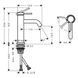 Baterie lavoar Hansgrohe Tecturis S 110 CoolStart fără scurgere, Bronz periat (73312140) 73312140 foto 2