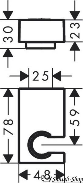Suport de duș Hansgrohe Porter E, bronz periat (28387140) 28387140 foto