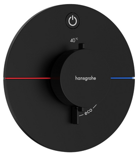 Термостат скрытого монтажа Hansgrohe ShowerSelect Comfort S на 1 функцию, Matt Black (15553670) 15553670 фото