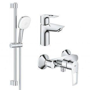 Set baterie Grohe BauLoop nou pentru baie, crom (UA123220S1) UA123220S1 foto