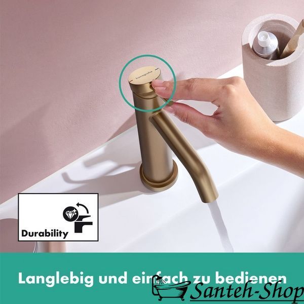 Baterie lavoar Hansgrohe Tecturis S 110 CoolStart, bronz periat (73314140) 73314140 foto