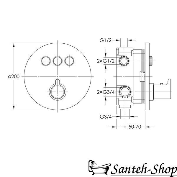 Смеситель для ванны IMPRESE SMART CLICK ZMK101901233 ZMK101901233 фото