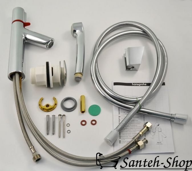 Baterie de lavoar Hansgrohe Talis Select S 100 cu supapă de evacuare și set de igienă, crom (72291000) 72291000 foto