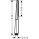 Ручной душ Hansgrohe Rainfinity 1jet EcoSmart, Brushed Black Chrome (26867340) 26867340 фото 2