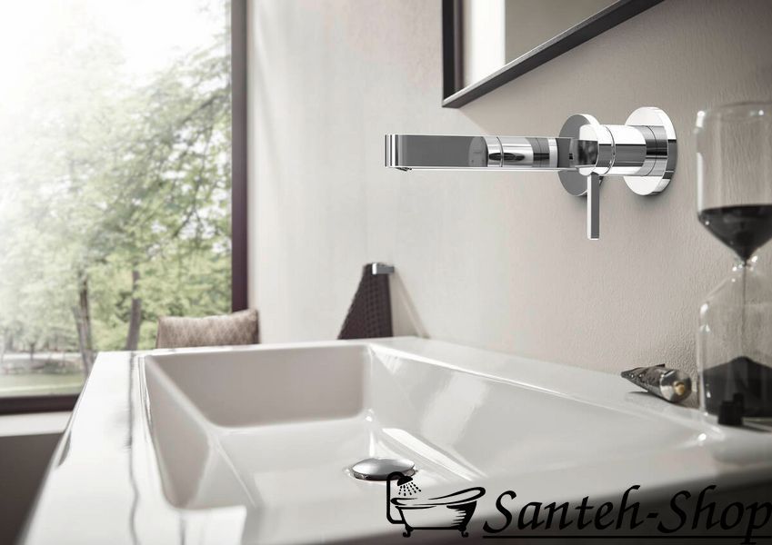 Baterie lavoar Hansgrohe Finoris 76051670, negru mat 76051670 foto