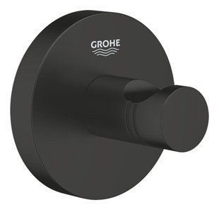Suport dublu pentru prosoape Grohe Essentials 439 mm, pivotant, ascuns, negru mat (1024672430) 1024672430 foto