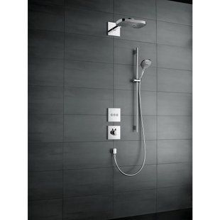 Duș suspendat Hansgrohe Select E 300 3jet cu suport de 390 mm, crom (26468000) 26468000 foto