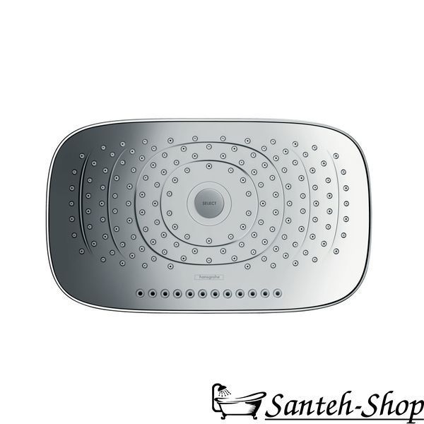 Верхний душ Hansgrohe Select Е 300 3jet с держателем 390 мм, хром (26468000) 26468000 фото