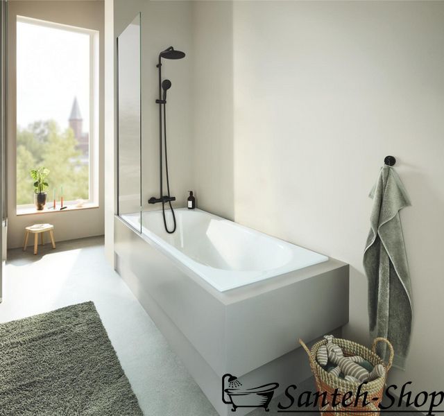 Полотенцедержатель Grohe Essentials 439 мм двойной, поворотный, скрытое крепление, черный матовый (1024672430) 1024672430 фото