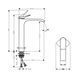 Baterie lavoar Hansgrohe 75042670 Vivenis 250 negru mat 75042670 foto 2