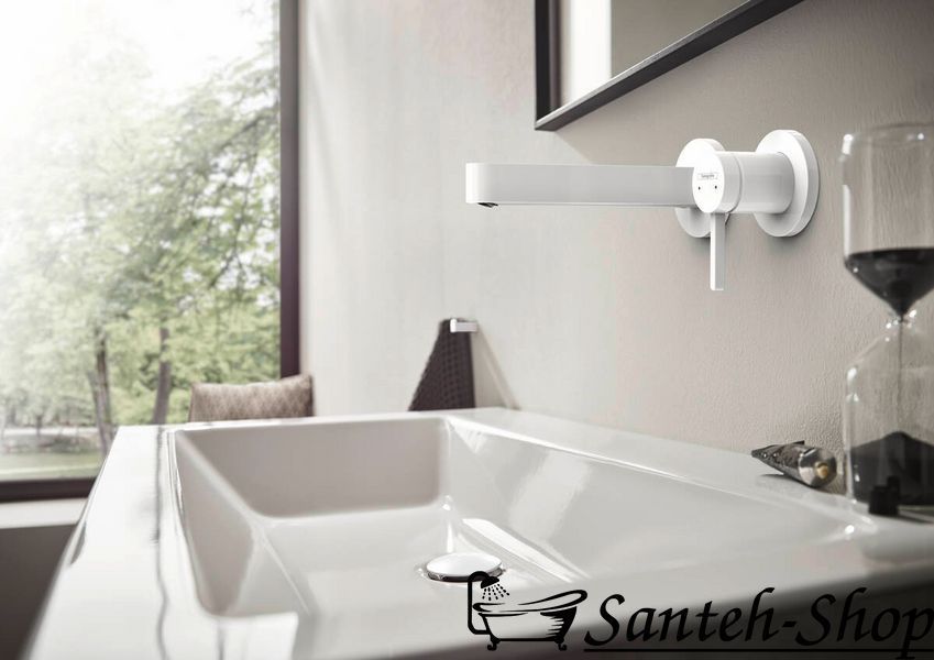 Смеситель для умывальника Hansgrohe Finoris 76051700 белый матовый 76051700 фото