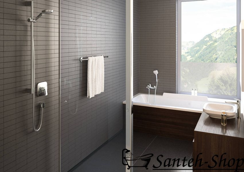 Conexiune pentru furtun de duș Hansgrohe Fixfit, crom (27458000) 27458000 foto