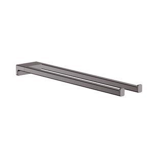 Полотенцедержатель Hansgrohe AddStoris 44,5 см двойной, Brushed Black Chrome (41770340) 41770340 фото