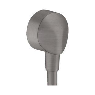 Hansgrohe Fixfit E racord pentru furtun fără supapă de reținere, negru periat (27454340) 27454340 foto