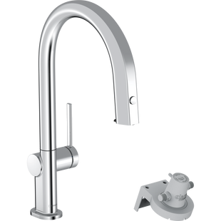 Смеситель для кухни Hansgrohe Aqittura M91 FilterSystem 210 1jet pull-out, Chrome (76803000) 76803000 фото