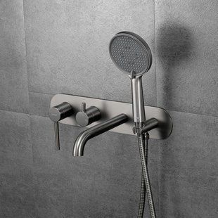 Смеситель для ванны Gappo G06-9 G3306-9 скрытого монтажа, графит G3306-9 фото