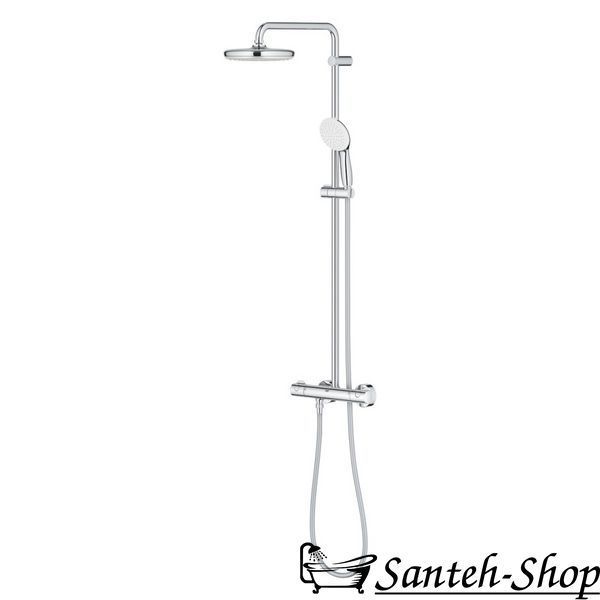 Sistem de duș Grohe Tempesta System 210 cu termostat pentru montare pe perete, crom (26811001) 26811001 foto