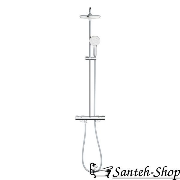 Sistem de duș Grohe Tempesta System 210 cu termostat pentru montare pe perete, crom (26811001) 26811001 foto