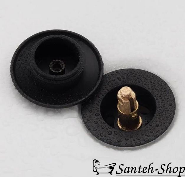 Ventil click-clack Frap F 62-7 negru 1 1/4" F62-7 foto