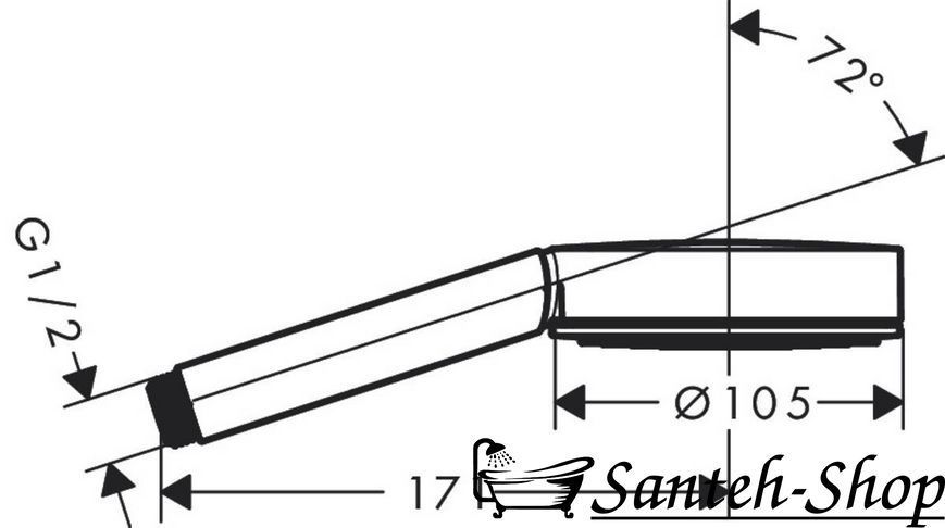 Duș de m&acirc;nă Hansgrohe Pulsify 24120670 623094283231 foto