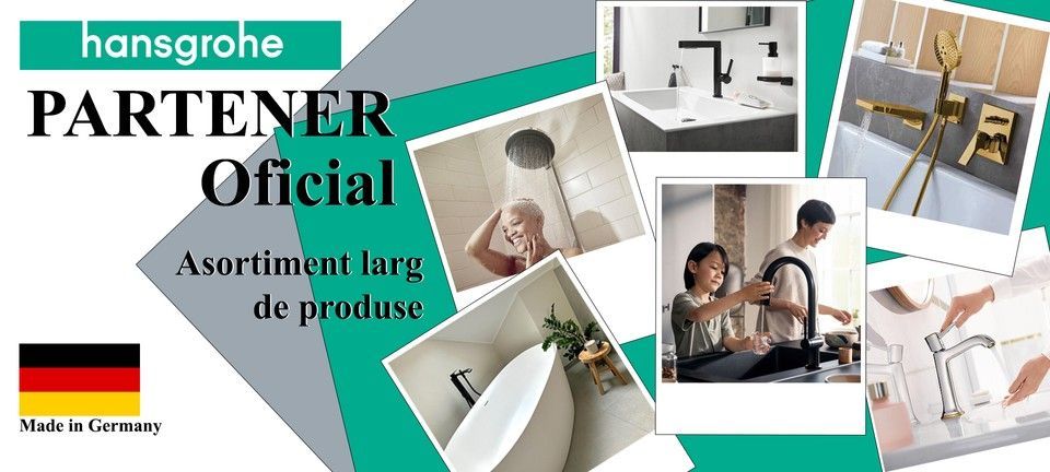 Partener oficial Hansgrohe – santeh-shop.md (Chișinău, Moldova). Cumpărați baterii germane Talis S, dușuri Rainfinity, termostate ShowerSelect cu livrare. Asigurarea calității, produse certificate.