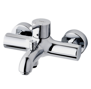 Baterie de baie Hansgrohe Talis S pentru instalare exterioară 32420000, crom 32420000 foto