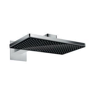 Duș suspendat Hansgrohe Rainmaker Select 460 1jet cu suport, negru/crom (24003600) 24003600 foto