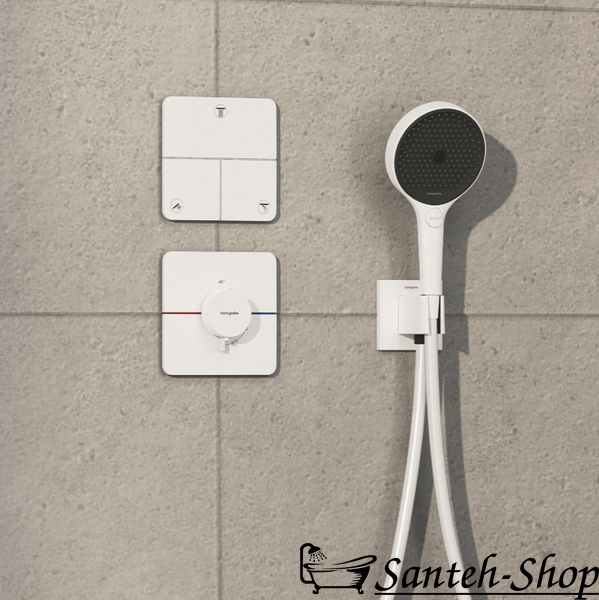 Hansgrohe ShowerSelect Comfort Q termostat ascuns pentru 1 funcție, alb mat (15588700) 15588700 foto