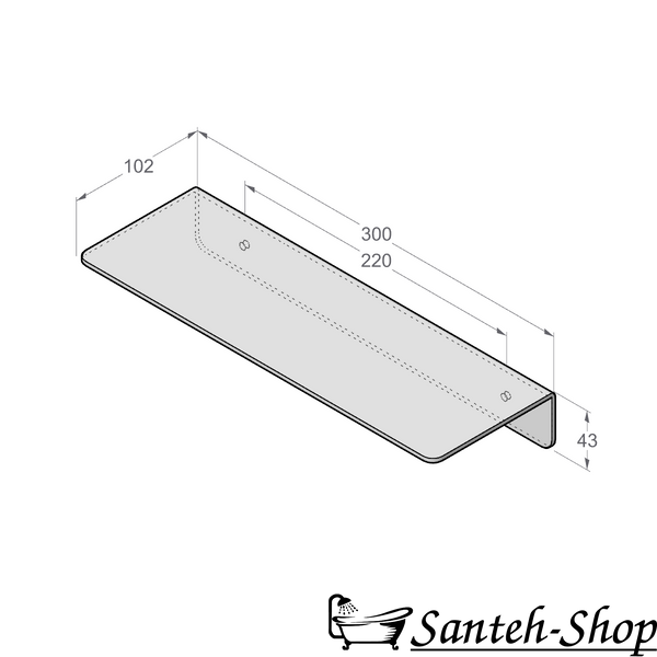 Raft de duș plutitor DASKE ELEGANCE SH/EM-1727W SH/EM-1727W foto