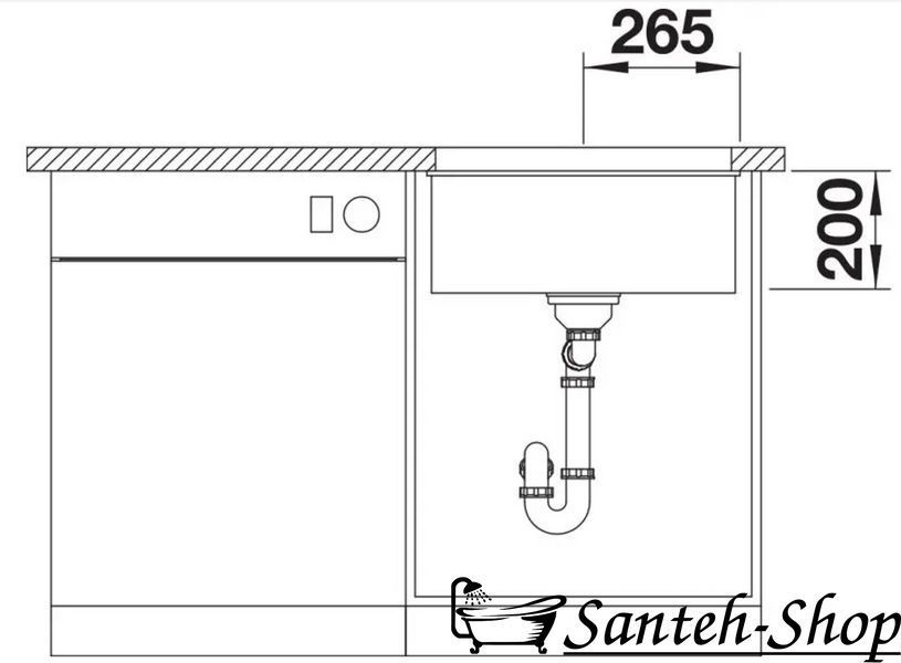 Кухонная мойка Blanco Etagon 500-U 527075 каменная Soft White 500x400x200 мм 527075 фото