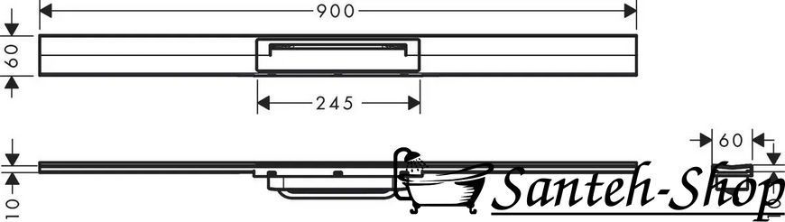 Scurgere de duș Hansgrohe 56045990 RainDrain Flex 900 mm aurie 56045990 foto