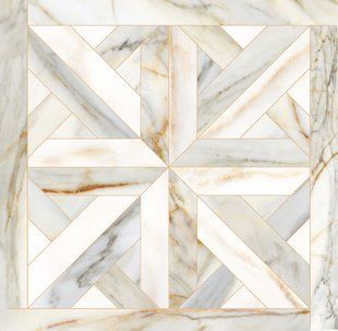 Плитка Ricchetti Cisa Golden Pure Decor Elite White Lux 59.4x59.4 см 0592364 592364 фото