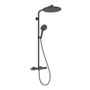 Душевая система Hansgrohe Raindance 24593340 Alive S Puro 300 1jet EcoSmart с Ecostat Element, Brushed Black Chrome 24593340 фото