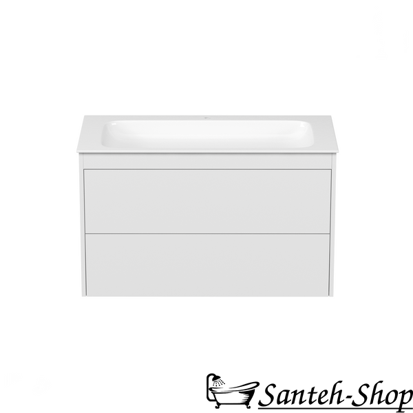 Set mobilier: dulap + lavoar VILLEROY&BOCH FINION SG-4164+4164ABR2, 100 cm, alb mat SG-4164+4164ABR2 foto