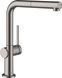 Смеситель для кухни Hansgrohe Talis 270 1jet с вытяжным изливом Sbox, Brushed Black Chrome (72809340) 72809340 фото 1