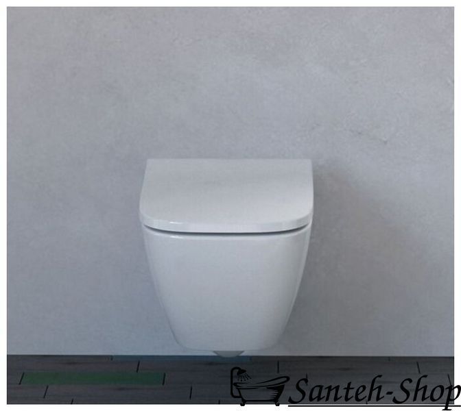 WC suspendat GEBERIT SMYLE Square Rimfree 500.683.00.2 cu scaun 500.683.00.2 foto