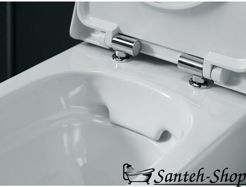 WC suspendat GEBERIT SMYLE Square Rimfree 500.683.00.2 cu scaun 500.683.00.2 foto