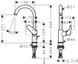 Baterie lavoar Hansgrohe Logis 210, crom (71130000) 71130000 foto 5