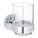 GROHE ESSENTIALS стакан стеклянный с держателем, хром 40447001 фото 1
