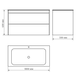 Set mobilier: dulap + lavoar VILLEROY&BOCH FINION SG-4164+4164ABR2, 100 cm, alb mat SG-4164+4164ABR2 foto 2