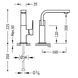 Смеситель для умывальника Tres CUADRO 106603 хром 106603 фото 2