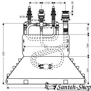 Встроенная часть смесителя Hansgrohe Metropol (13444180) 13444180 фото