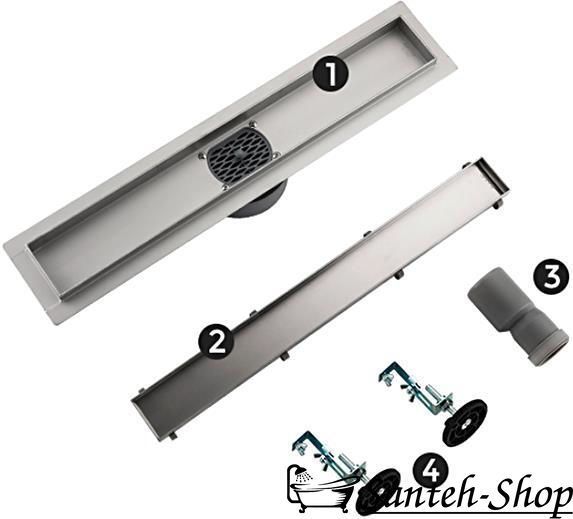 Душевой трап GAPPO G 88007-4 INOX 70x800 G88007-4 фото